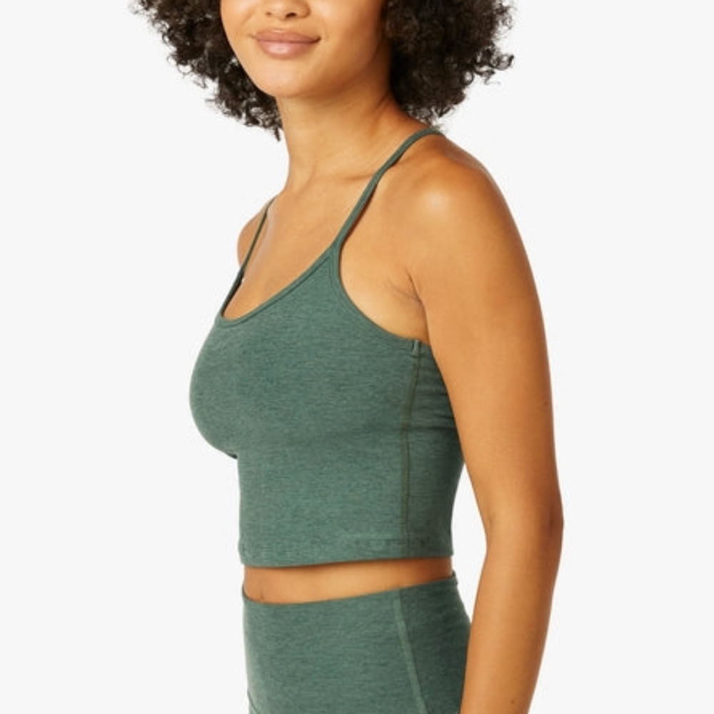 Beyond Yoga Green Slim Racerback Cropped Tank